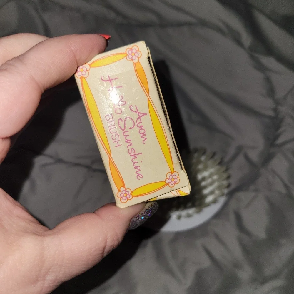 Vintage Avon Hello Sunshine Hair Brush Childrens 1980 Original Box NEW